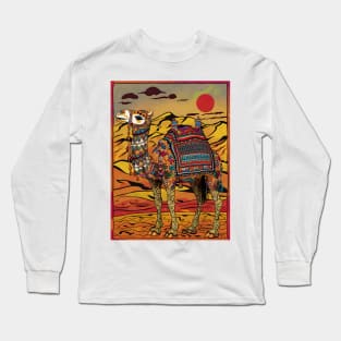 Decorated rajasthani camel Long Sleeve T-Shirt